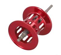 Bobina de fundición larga para Abu Garcia Bmax3 Pmax3 B3 P3 S3 Smax3 Orra2sx Omax3 Purmax3 Revo4, capacidad de línea de 170 m, metal (rojo cerámica)