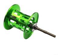 Bobina de fundición larga para Abu Garcia Bmax3 Pmax3 B3 P3 S3 Smax3 Orra2sx Omax3 Purmax3 Revo4, capacidad de línea de 170 m, metal (acero inoxidable verde)