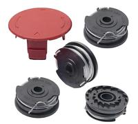 Bobina de Hilo,1 tapa de bobina，4 Piezas Bobina de Repuesto de Recortadora Cortabordes para Compatible con Bosch ART 30-36 LI, ART 30, ART 27 und ART 24.Incluye 4 Carretes de Hilo F016800351.