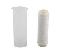 Bobina de hilo de pesca elástico con dispensador de plástico para fijar cebos suaves en anzuelos para una mejor sujeción y mayor tasa de conexión (0,25 mm, 100 m)