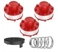 Bobina de hilo de repuesto de 4 piezas, compatible con Einhell GE-CT 36/30Li E, AGILLO 18/200, accesorios para desbrozadora, reemplaza a Einhell 3405096 bobinas de repuesto. (4 bobinas + 1 cubierta de