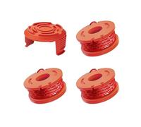 Bobina de Hilo para Cortabordes, Carrete de Corte para Recortadora de Césped, 3 Bobina Hilo Line de Recambio, Ø1,65 mm & Longitudes 3,05 m, con Cubierta Protectora, para Desbrozadora Repuestos