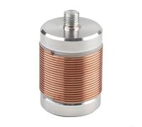Bobina de inducción M10 de 40 m de banda de 150 W compatible con antena SW de onda corta PAC-12 JPC-7, cobre plateado, 65 cm de altura, 4 cm de diámetro, ideal para operaciones de campo de radio