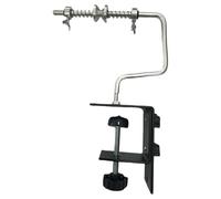 Bobina de línea de pesca de aluminio, brazo basculante de metal, tensión de resorte, bobinador portátil