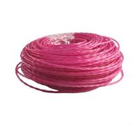 Bobina de línea de recortadora en forma de espiral de 75 m para Bosch para Grt 18v-33 y Gfr 18v-23, cuerda de repuesto de nailon de 3 mm en color naranja para corte eficiente de hierba