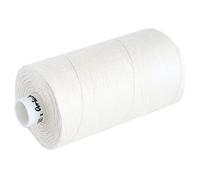 Bobina de lino natural de 2 capas, 500 m, 100% lino natural (blanco)