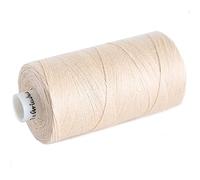 Bobina de lino natural de 2 capas de hilo de 500 m, 100% lino natural (beige)