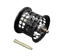 Bobina de metal para carrete de cebo Daiwa 26 AIRD80 - Microcast diseño corto con varilla superior de 7,8 g de peso ligero (acero inoxidable negro)