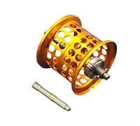 Bobina de metal para carrete de cebo Daiwa 26 AIRD80 - Microcast diseño corto con varilla superior de 7,8 g de peso ligero (acero inoxidable dorado)