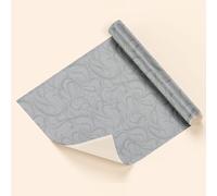 Bobina de papel de regalo olas plata