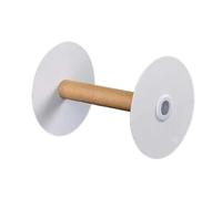 Bobina de papel vacía Plato de papel redondo de 10cm de diámetro, rollo de bobinado vacío, bobinas de hilo de punto de DIY, carrete de rodillo, herramientas de costura(10x12cm,10pcs)