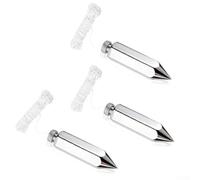 Bobina de plomada profesional de 8 onzas con carcasa de acero laminado en frío y elementos de latón para un uso duradero en el campo (3 piezas)