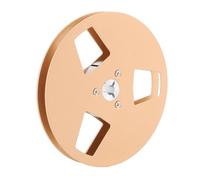 Bobina de Recogida vacía para grabación, Carrete de Cinta vacío aleación Aluminio 5 Pulgadas, 1/4 Pulgada, 3 Orificios for Oro y Plata(Gold)