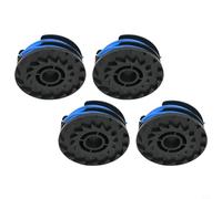 Bobina de recortadora de cuerdas para Bauer 20115E 5 Amp 15 pulgadas, diseño de doble línea, corte de precisión de malas hierbas resistentes, extiende la vida útil de la recortadora (4 unidades)