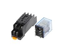 Bobina de relé MY2P HH52P MY2NJ, interruptor electromagnético mini DPDT general con base zócalo LED, CA 110 V, 220, CC 12, 24, 36, 50 unidades(AC 380V)
