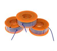 Bobina de repuesto F016800175 para recortadora Bosch ART23 ART30, paquete de 3 carretes de nailon de alimentación automática, alambre de corte de césped de 26 pies