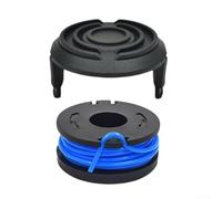 Bobina de repuesto para recortadora 19115C-B y común para modelos Greenworks, línea de recortadora de nailon resistente de 3,05 m, carrete y kit de cubierta (12 piezas)