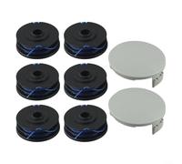 Bobina de repuesto para recortadora de cuerdas, con cubiertas, para Ryobi-RLT4027/RLT4125/RLT5027/RLT5127/RLT6030/RLT6130 Resultados precisos y de recorte (6+2)