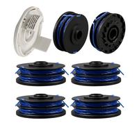 Bobina de repuesto para recortadora RAC123, compatible con Ryobi RLT5027, RLT4027, RLT4125, RLT6030, RLT5127, RLT6130-5132002670, carrete de repuesto para recortadora de 1,5 mm con cubierta RAC122 (6