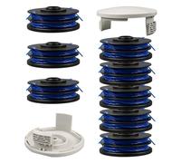 Bobina de repuesto para Ryobi RAC123 5132002671, bobina y línea compatible con Ryobi RLT4027, RLT4125, RLT5027, RLT6030, RLT5127, RLT6130 (8 bobinas 2 cubiertas)