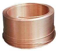 Bobina de tubo cobre blando T2 6 a 136,35 mm, 3 m, flexible, for aire acondicionado, HVAC, fontanería, refrigeración, minisplit, recocido, duradero(Φ6.35x1.0 mm)