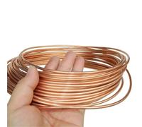 Bobina De Tubo De Cobre Blando De 1-5 Metros | Cobres Alambre Tubería Aire Acondicionado Refrigeración Manualidades DIY(Length 2M,6mm x 1mm)