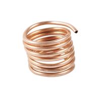 Bobina de tubo de cobre, tubería de acondicionamiento T2 de 1M 99,9%, for tuberías de alambre capilar de refrigeración de aire(12mm x 1.5mm)