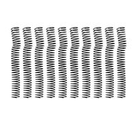 Bobina de unión en espiral gran capacidad 31 mm diámetro interno de plástico spine pein 10pcs establecido para la biblioteca de aula de oficina (Negro)