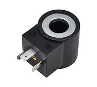 Bobina de válvula solenoide de 12 V 6306012 de 3 clavijas, conector DIN de 0.5 pulgadas, 9.8 ohmios, 1.22 amperios, 14.7 W, para vástago de válvula serie 08 80 88 98 98