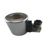 Bobina de válvula solenoide hidráulica (1 unidad, CA 220 V, CA 110 V, CC 24 V, CC 12 V, orificio interior de 23 mm, altura de 51 mm)(Silver iron shell,DC12V)
