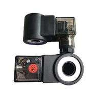Bobina de válvula solenoide hidráulica con orificio interior de 13 mm y altura de 37 mm, CA 220 V, CC 24 V, 1 unidad(DC24V)