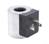 Bobina de válvula solenoide hidráulica para válvulas de 18 mm ID y 40 mm de altura que funcionan con alimentación de CC 12 V 24 V con elementos estructurales de metal y plástico (12 V)