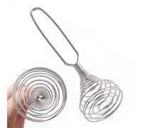 Bobina de whisk - batidora manual de huevo de mano Eggbeater, batidora espiral de acero inoxidable | Batidor de crema de cocina para cocinar salsa, batidor de resorte de mano para batir huevos