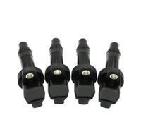 Bobina Encendido 4 Piezas 27301-2B010 27350-2B000 Con Cable Extensión Para Hyundai Para Kia Motor 10-11 Para Kia Para Soul 1.6L Accesorio Dmotocicleta Bobina Encendido(4 piezas)