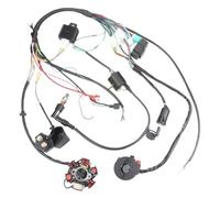 Bobina Encendido Caja CDI Arnés de cableado Completo para Mini ATV de 4 Tiempos de 50 CC a 125 CC, estator CDI, Encendido de 6 Polos de Bobina, Caja CDI