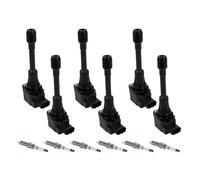 Bobina Encendido Compatible Con Nissan Para 370Z V6 3.7L 2009-2020 6 Piezas Paquete De Bobina De Encendido Juego De Bobinas De Lápiz Pieza De Repuesto UF617 22448EY00A DF8H11B