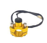 Bobina Encendido Interruptor Arranque Y Parada Motor Motocicleta Universal CNC Interruptor Botón Momentáneo para CRF250 CRF450 Bobina Motocicleta(Gold)