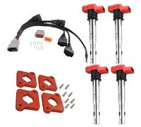 Bobina encendido motor Compatible Con A4 B5 1.8T 1997-2001 1.8T A 2.0T FSI R8 Kit De Arnés De Conversión De Bobina De Encendido Kit CoilPacks(RED KIT)