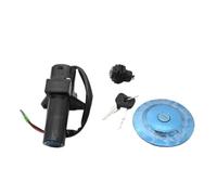 Bobina Encendido Motor para YBR 125 para YBR125 Kit Reemplazo Botón Bloqueo Tapa Tanque Combustible Gasolina Motocicleta Scooter(4Pin)