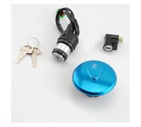 Bobina encendido Para Suzuki GN125 GN125H 82-01 2 Llaves Tapa Depósito Gasolina Cerradura Asiento Juego Completo Cerraduras Interruptor Principal Encendido(6 Wries)