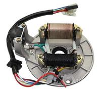 Bobina Estator para 110cc 90cc 70cc 50cc 125cc 4 Ruedas 2 Bobinas para ATV Quad Kick Dirt Bike Motocicleta Placa Magneto Estator Encendido Duradero