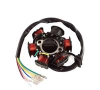 Bobina Estator para 125cc 110cc 70cc 50cc 90cc 6 Bobinas para Pit Quad Dirt Bike ATV Buggy Pole Volante Estator Magneto Piezas Repuesto Motocicleta(110 DC AC)