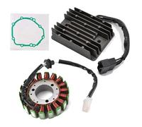 Bobina Estator para Suzuki para GSXR600 para GSX-R600 para GSXR750 K4 K5 2004-2005 con Junta Bobina Estator Motor + Rectificador Regulador Voltaje Estator Motocicleta(A)