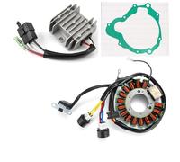 Bobina Estator para YFM225 para YFM250 Moto-4 1986-1990 con Junta Bobina de estator de Motor + Rectificador regulador de Voltaje Estator Motocicleta(A)