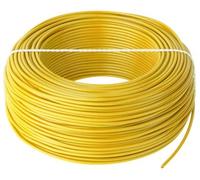 Bobina Hilo Eléctrico Multifilamento 0.5mm² H05V-K Amarillo (100 mts)