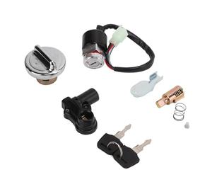 Bobina Ignición Kit Cubierta Gas para Interruptor Encendido Motocicletas Bloqueo Casco 2 Llaves para Dax para Skyteam para 50cc - 125cc ST50 ST125 Bobina Encendido Bujía