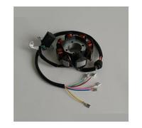 Bobina Magneto Stator Estator Magnético De 8 Bobinas Y 5 Cables con Alimentación De CA (Orificios De Montaje Tipo I) para Motocicleta CG125 (156FMI 157FMI), CG150 (162FMJ)