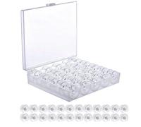 Bobina Máquina de Coser,25 Piezas Bobinas para Máquina de Coser Plásticos,Universal Transparente Canillas,Plásticos Carretes de Máquinas de Coser con Caja de Bobina Spulen Nähmaschine