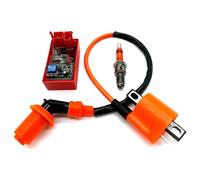 Bobina Motocicleta Racing AC 6PIN CDI Límite Velocidad Interruptor Dip Bobina Encendido D8TJC Kit Bujías para ATV CG125 CG150 CG200 Dirt Pit Bike Bobina Encendido
