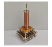 Bobina Musical, generador de Arco de chispas, Juguete de transmisión de Plasma, Rayo Artificial palpable, con Cable de Audio, for Aprendizaje de física y educación electrónica.(Metallic)